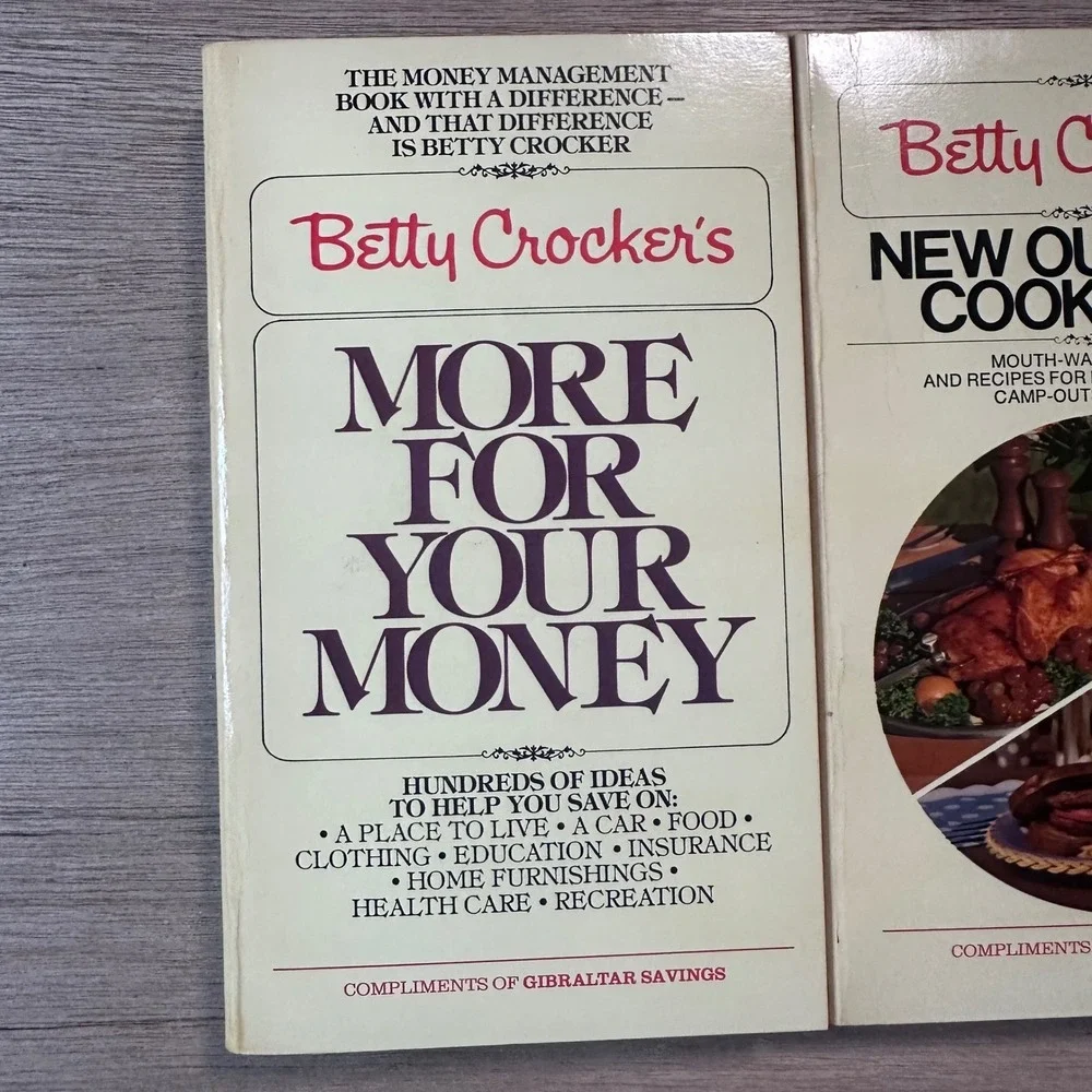 Vintage Betty Crocker Cookbook Set 3 Books More For Your Money Outdoor Parties